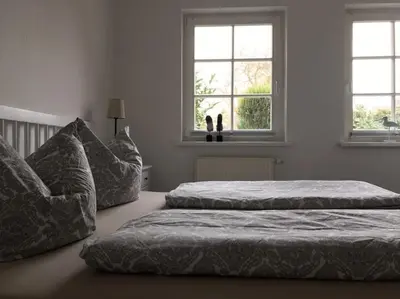 Ein Bett oder Betten in einem Zimmer der Unterkunft Rudi