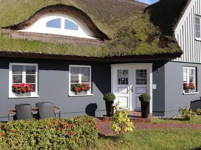 Ein Garten an der Unterkunft Grete