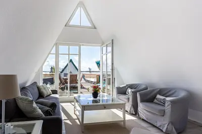 Ein Sitzbereich in der Unterkunft Witt Hus