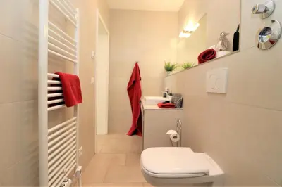 Ein Badezimmer in der Unterkunft Käptn Brass Appartement 06