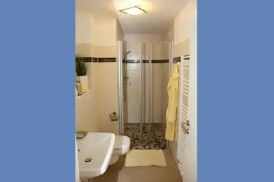 Ein Badezimmer in der Unterkunft Käptn Brass Appartement 13