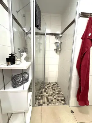 Ein Badezimmer in der Unterkunft Käptn Brass Appartement 14 Meeresbrise