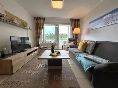 TV/Unterhaltungsangebot in der Unterkunft Käptn Brass Appartement 14 Meeresbrise