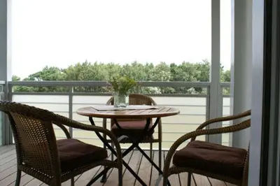Ein Balkon oder eine Terrasse in der Unterkunft Käptn Brass Appartement 16