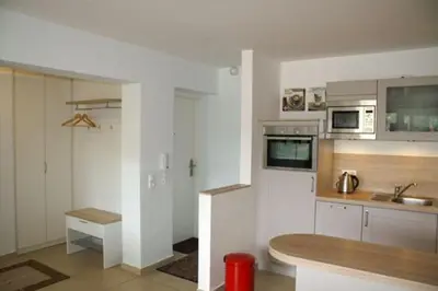 Küche/Küchenzeile in der Unterkunft Käptn Brass Appartement 16
