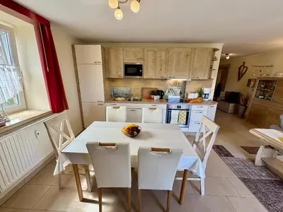 Küche/Küchenzeile in der Unterkunft Käptn Brass Appartement 17 Ostseeperle