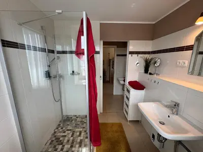 Ein Badezimmer in der Unterkunft Käptn Brass Appartement 17 Ostseeperle