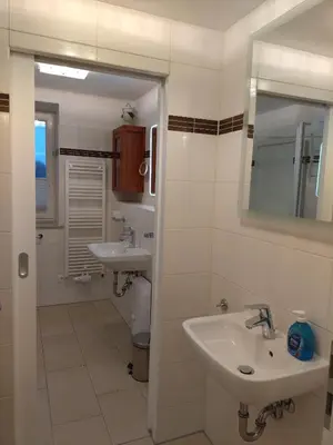 Ein Badezimmer in der Unterkunft Käptn Brass Appartement 18