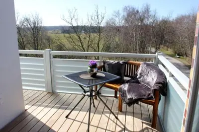 Ein Balkon oder eine Terrasse in der Unterkunft Käptn Brass Appartement 22