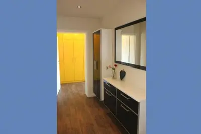 Küche/Küchenzeile in der Unterkunft Käptn Brass Appartement 23 Düne 10
