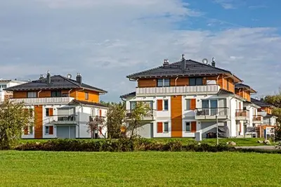 Das Gebäude in dem sich die Ferienwohnung befindet