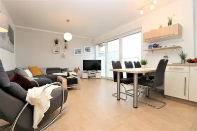 TV/Unterhaltungsangebot in der Unterkunft Käptn Brass Villa 2 App 6 Sünnsiet