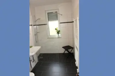 Ein Badezimmer in der Unterkunft Käptn Brass Villa 5 App 2