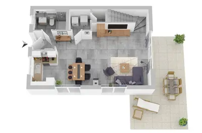 Grundriss der Unterkunft 5 Sterne Ferienhaus Ostseetraum - 50m zum Strand - Ladestation für E-Auto