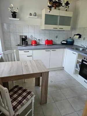 Küche/Küchenzeile in der Unterkunft Ferienwohnung 1 Am Park