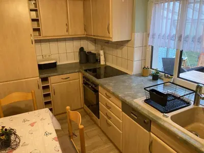 Küche/Küchenzeile in der Unterkunft Ferienhaus -Villa Hühnerstall-