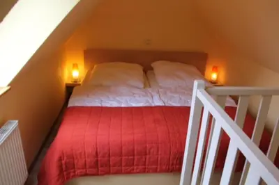 Ein Bett oder Betten in einem Zimmer der Unterkunft NEU! FeWo Graugans 600 Meter vom Strand