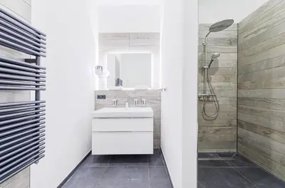 Ein Badezimmer in der Unterkunft Piratensuite