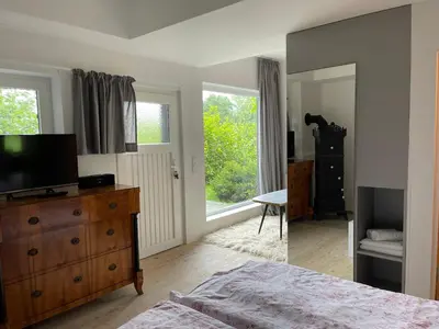 TV/Unterhaltungsangebot in der Unterkunft Apartment im Kranich Hotel
