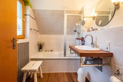Ein Badezimmer in der Unterkunft Frieda