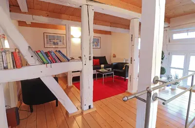 Die Bibliothek im Ferienhaus