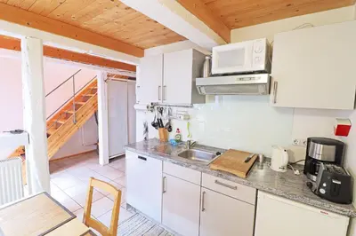 Küche/Küchenzeile in der Unterkunft Ferienhaus- die KATE in Barth am Bodden