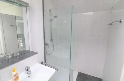 Ein Badezimmer in der Unterkunft Ferienwohnung- modernes Apartment in Barth am Bodden