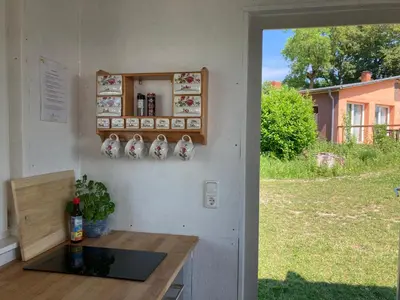 Ein Garten an der Unterkunft mongolische Jurte im ART.Quartier