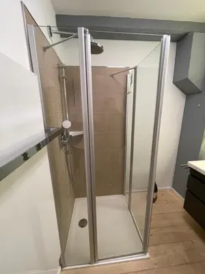 Ein Badezimmer in der Unterkunft Apartment Boddenkieker
