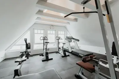 Das Fitnesscenter und/oder die Fitnesseinrichtungen in der Unterkunft Quartier Carpe Diem
