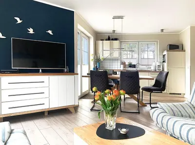 TV/Unterhaltungsangebot in der Unterkunft Ferienhaus Am Strand