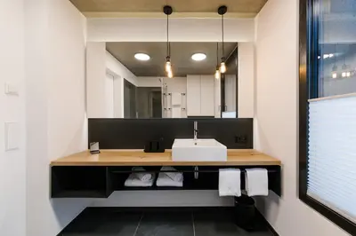 Ein Badezimmer in der Unterkunft DIEVIER Kunsthaus DasVierte