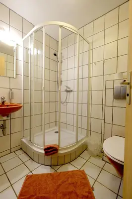 Ein Badezimmer in der Unterkunft Luxus-Ferienhaus auf Reiterhof ART.Quartier