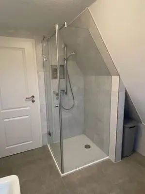 Ein Badezimmer in der Unterkunft Dat Smucke Reethus Dachgeschoss