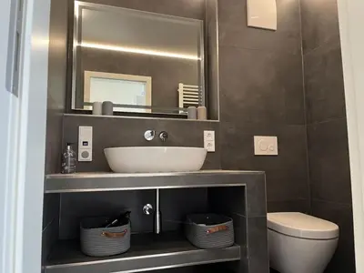 Ein Badezimmer in der Unterkunft Traumpier 1