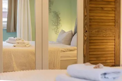 Ein Bett oder Betten in einem Zimmer der Unterkunft Am Ostseestrand