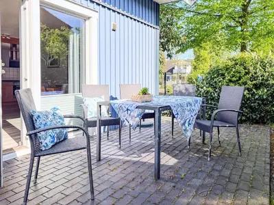 Ein Patio oder anderer Außenbereich in der Unterkunft Alter Schwede Haus 1