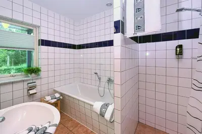 Ein Badezimmer in der Unterkunft Alter Schwede Haus 2