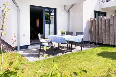 Ein Garten an der Unterkunft Düne 7 Apartment 7 03