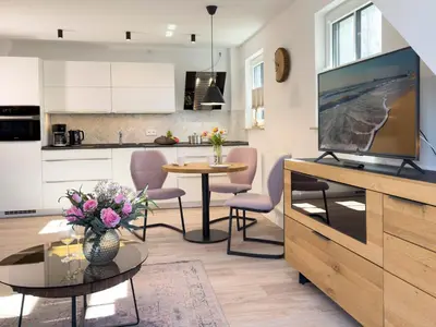 Küche/Küchenzeile in der Unterkunft Düne 7 Apartment 7A 04
