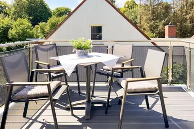 Ein Balkon oder eine Terrasse in der Unterkunft Düne 7 Apartment 7A 04