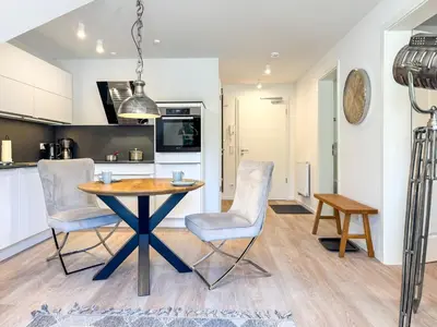 Küche/Küchenzeile in der Unterkunft Düne 7 Apartment 7A 05