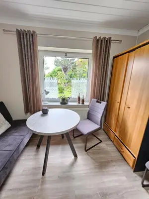 Ein Sitzbereich in der Unterkunft Ferienwohnung 2 Am Park