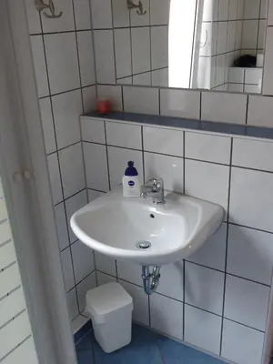 Ein Badezimmer in der Unterkunft Ferienhaus Linke