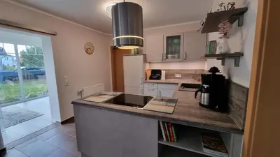 Küche/Küchenzeile in der Unterkunft Ferienhaus Boddenblick - a90601