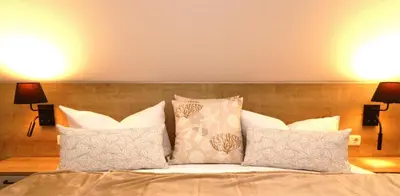 Ein Bett oder Betten in einem Zimmer der Unterkunft Oewern Diek App 59