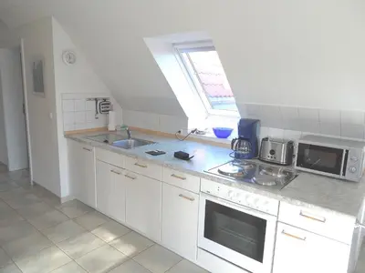 Küche/Küchenzeile in der Unterkunft Glebbe 17 - Wohnung 8