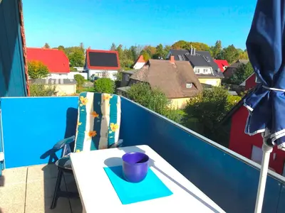 Ein Balkon oder eine Terrasse in der Unterkunft Glebbe 17 - Wohnung 8