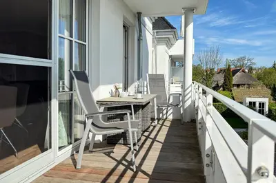 Ein Balkon oder eine Terrasse in der Unterkunft Elli