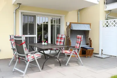Ein Patio oder anderer Außenbereich in der Unterkunft Bärbel
